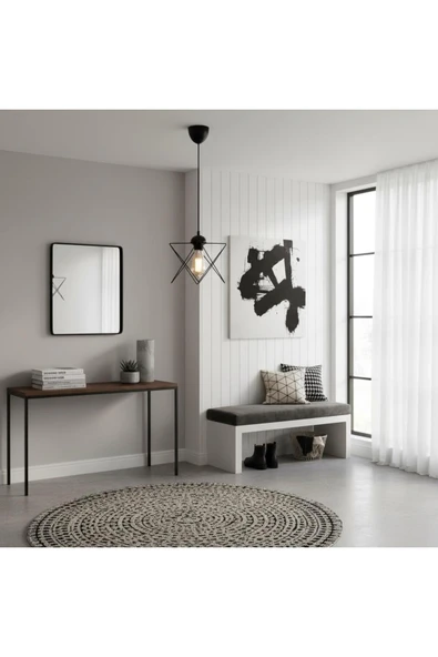 Elizim Home Lighting Penta promosyon siyah tekli sarkıt Avize ürün görseli 1