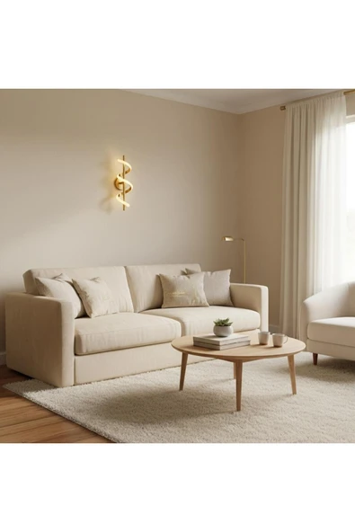 Elizim Home Lighting Burgu ledli pilli gold aplik ürün görseli 1