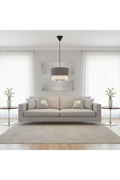 Elizim Home Lighting Pasta tekli abajur sarkıt avize ürün görseli 1