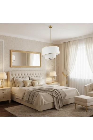 Elizim Home Lighting Pasta 2 katlı abajur sarkıt avize ürün görseli 1