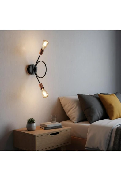 Elizim Home Lighting Sarma 2'li dekor avize aplik - Resim 6