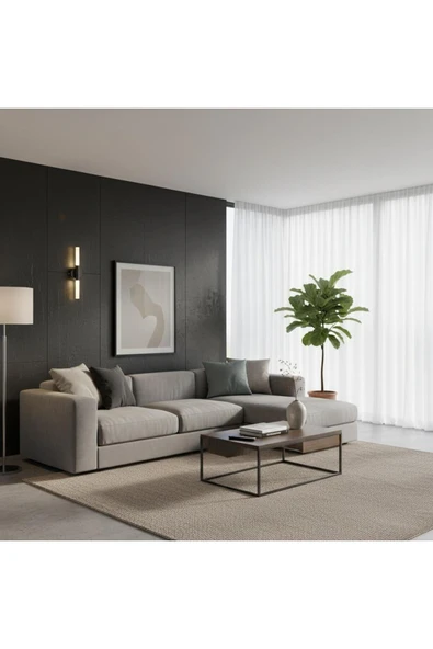 Elizim Home Lighting linea siyah pilli aplik ürün görseli 1