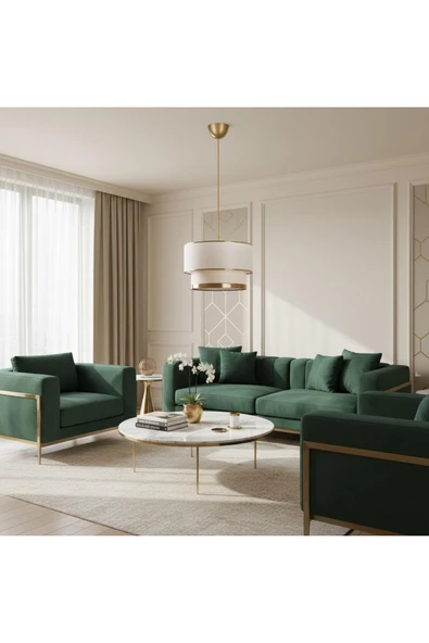 Elizim Home Lighting Pasta tekli abajur sarkıt avize ürün görseli 1