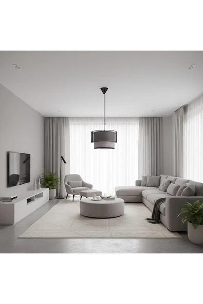 Elizim Home Lighting Kafesli pasta abajur sarkıt avize ürün görseli 1