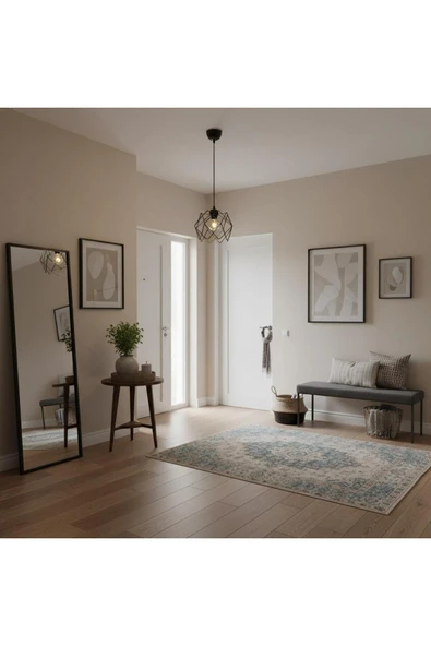 Elizim Home Lighting Prizma tekli siyah sarkıt avize ürün görseli 1