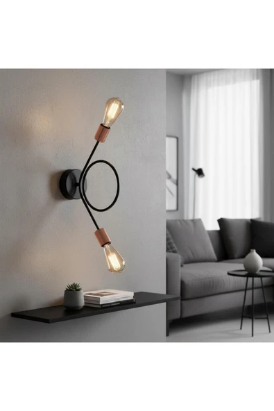 Elizim Home Lighting Sarma 2'li dekor avize aplik - Resim 3