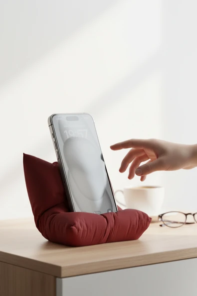 Yastık Figürlü Özel Tasarım Telefon Standı ürün görseli 1