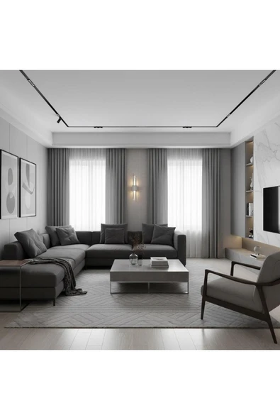 Elizim Home Lighting Kutu krom ledli pilli aplik ürün görseli 1