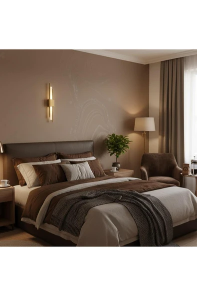 Elizim Home Lighting Kutu gold ledli pilli aplik ürün görseli 1