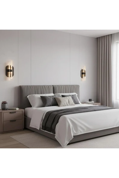 Elizim Home Lighting Linea 2 siyah pilli aplik ürün görseli 1