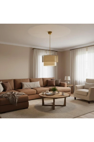 Elizim Home Lighting Kafesli pasta abajur sarkıt avize ürün görseli 1