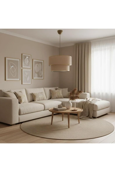 Elizim Home Lighting Pasta tekli abajur sarkıt avize ürün görseli 1