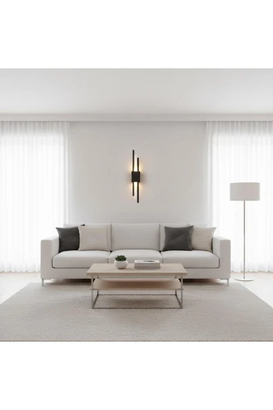 Elizim Home Lighting Kutu siyah ledli pilli aplik ürün görseli 1