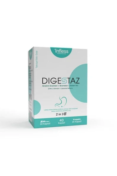 Infless Digestaz 40 Kapsül ürün görseli 1