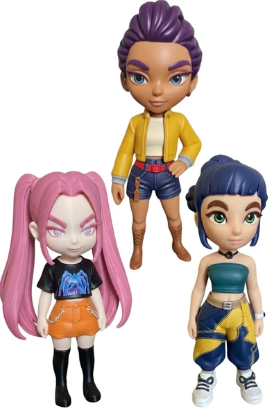 Kpop Figürü 3'lü Set 3d Baskı Boyama Seti - Resim 5