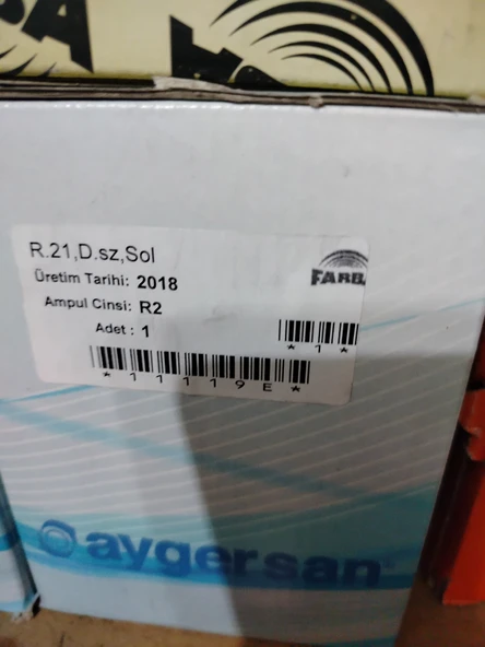Farba Renault 21 Ön sinyal duysuz sol (11119E) - Resim 4