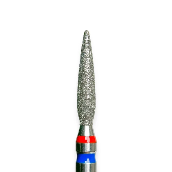Kmiz Elmas Manikür Törpü Ucu 10mm Sivri Ateş Model Çift Şerit Twin Sivri Mavi 021 118867 ürün görseli 1