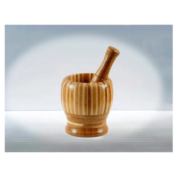 Bambu Havan (Ahşap) Büyük - Resim 3