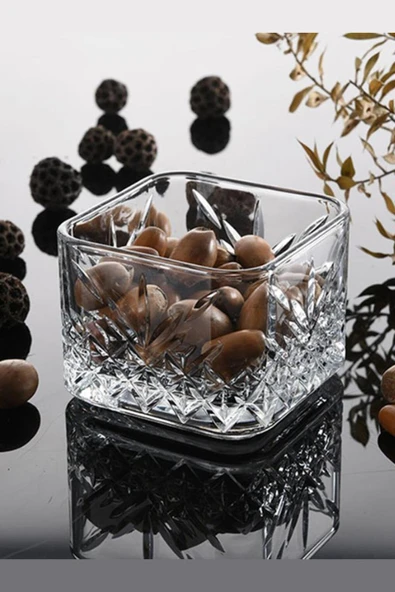 Paşabahçe timeless kare magnolia kasesi - 12 li çok amaçlı kase çerezlik ürün görseli 1