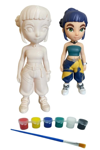 Kpop Figürü 3'lü Set 3d Baskı Boyama Seti - Resim 2