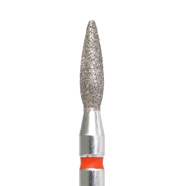 Kmiz Elmas Manikür Törpü Ucu 8mm Sivri Ateş Model Kırmızı 0.23 117968 ürün görseli 1