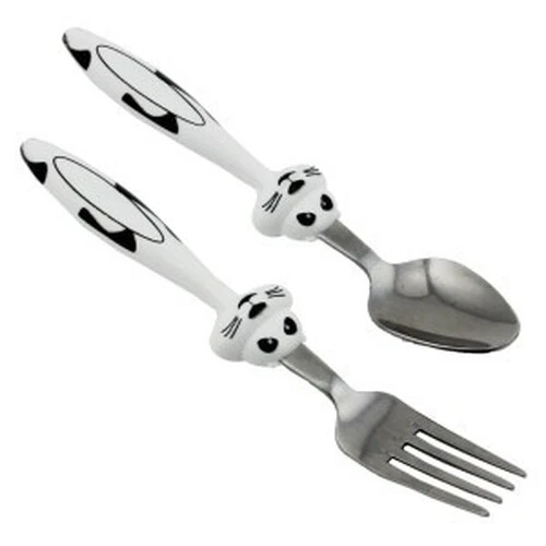 Çatal Kaşık Seti - 18 cm - Pembe - Resim 3