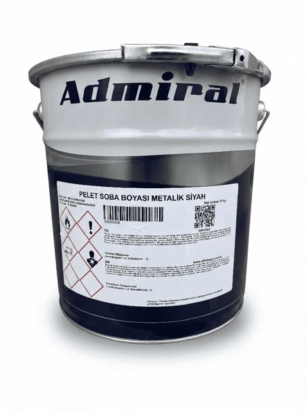 Admiral Pelet Soba Boyası Metalik Siyah 15 Kg ürün görseli 1