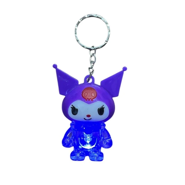 Kuromi Işıklı Anahtarlık Olg-366-Mor ürün görseli 1