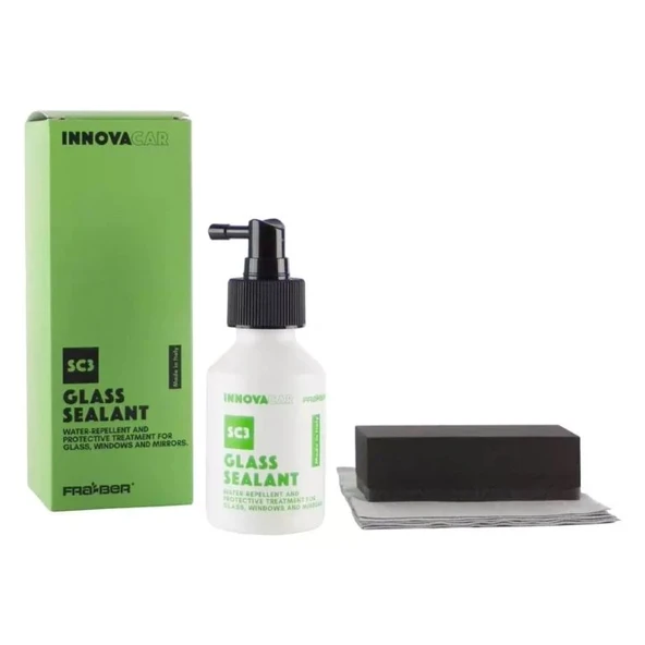 INNOVACAR SC3 GLASS SEALANT Cam Su İtici Yağmur Kaydırıcı Nano Kaplama 100 ML ürün görseli 1
