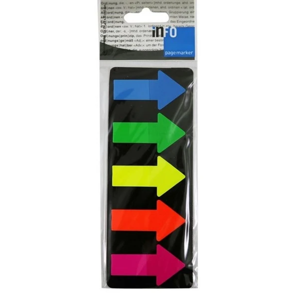 İnfo Notes 25x45 Mm Sayfa Ayracı Ok ürün görseli 1