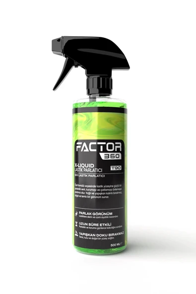 Factor360 X Liquid Sıvı Lastik Parlatıcı 500 ML ürün görseli 1