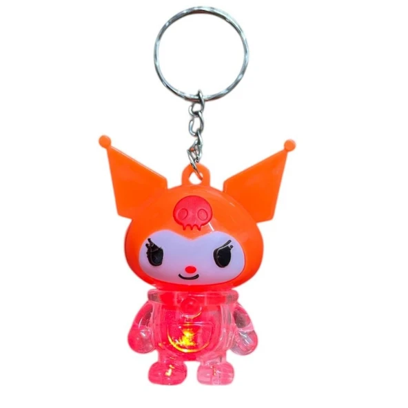 Kuromi Işıklı Anahtarlık Olg-366-Turuncu ürün görseli 1