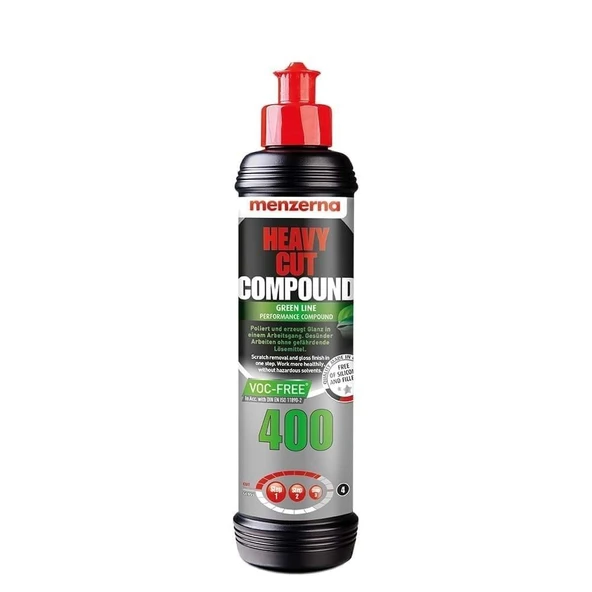 MENZERNA 400 Green Line Yeşil Seri Ağır Çizik Giderici Kalın Pasta 250 ML ürün görseli 1