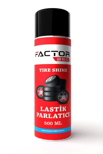 Factor360 Otomobil Araç Lastik Parlatıcı Aerosol 500 ML ürün görseli 1