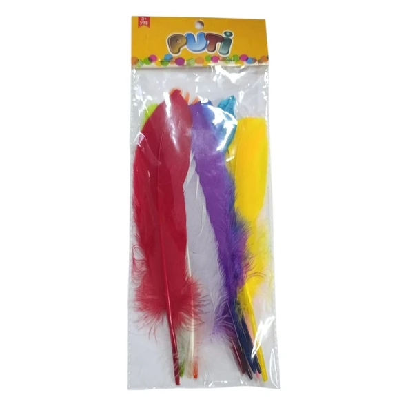 Puti Renkli Tüy 10lu ürün görseli 1