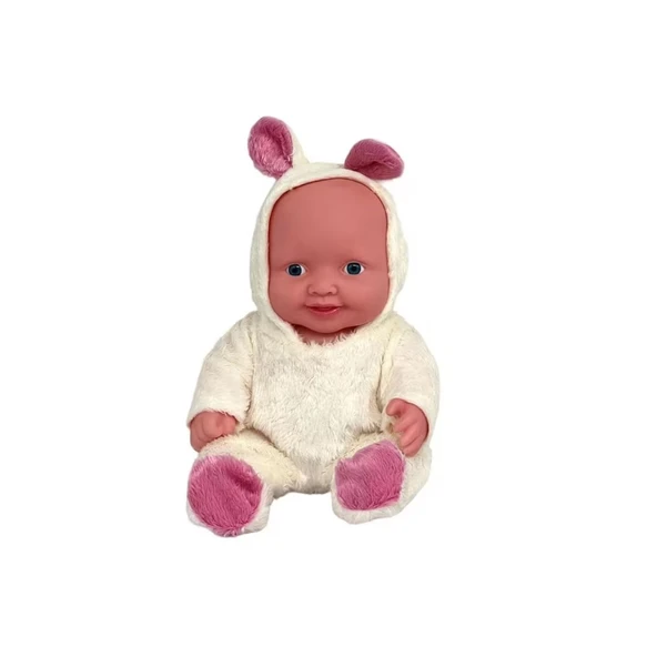 Global Toys Sevimli Sesli Bebek Roza Tavşan Figürlü GL100156 ürün görseli 1