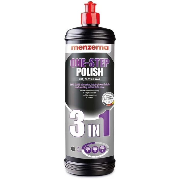 MENZERNA One-Step Polish 3 IN 1 Tek Adım Pasta Cila Koruma 1000 ML ürün görseli 1