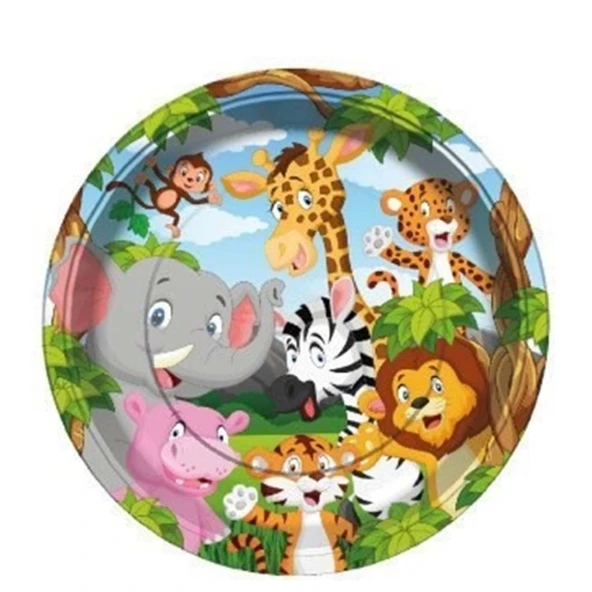 Balonevi Safari Tabak 23 Cm 8 Adet ürün görseli 1