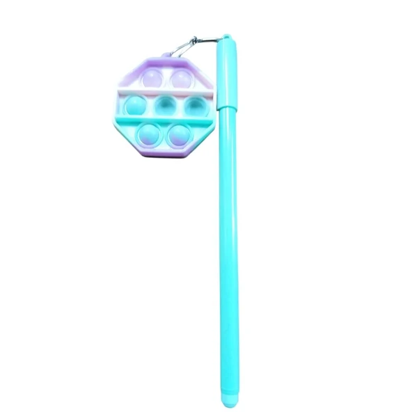 Unicus Pop-it Jel Tükenmez Kalem GP-133-Yeşil Beşgen ürün görseli 1