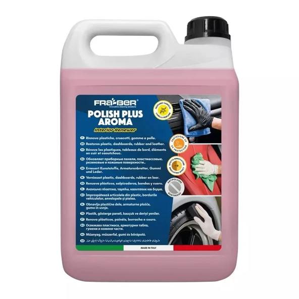 FRA-BER Polish Plus Aroma Plastik, Trim, Deri Yenileyici Bakım Spreyi (1:3 Konst.) 4,54 LT ürün görseli 1