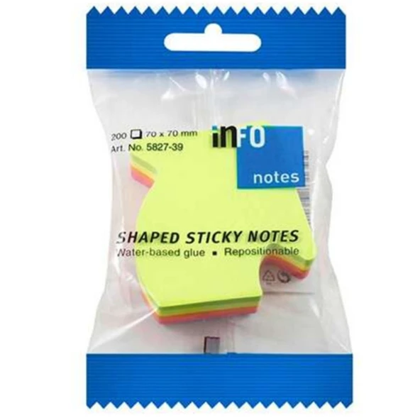 İnfo Notes 67x68Mm Yapışkanlı Notluk Renkli Ok 200 Syf ürün görseli 1