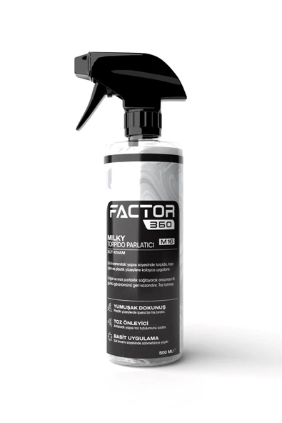 Factor360 Milky Torpido Parlatıcı Süt 500 ML ürün görseli 1