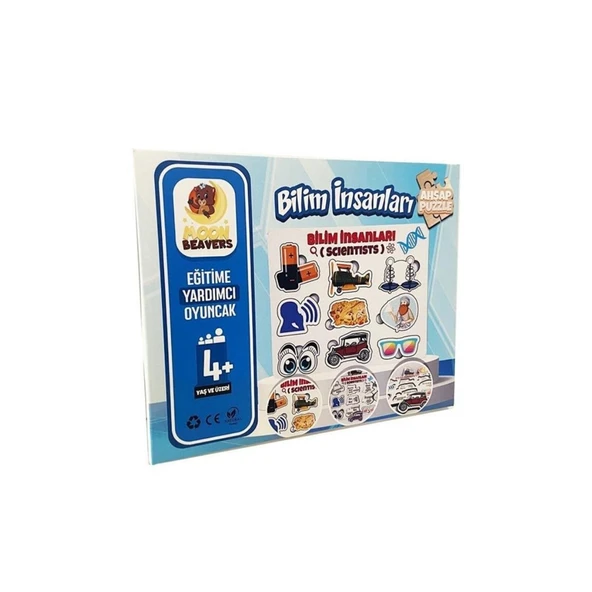 Moon Beavers Bilim İnsanları 2 Eğitici Öğretici Geliştirici Ahşap Puzzle ürün görseli 1