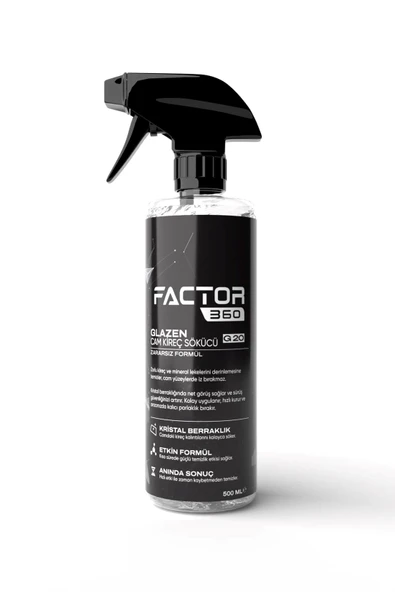 Factor360 Glazen Cam Kireç Sökücü 500 ML ürün görseli 1