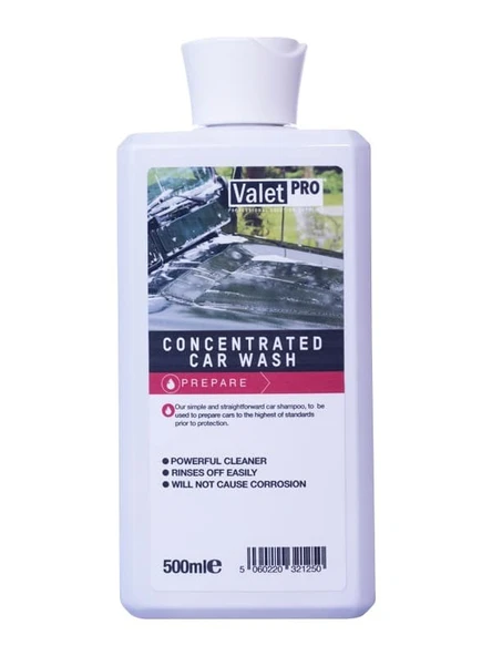 Valet Pro Concentrated Car Wash - Konsantre Ph Nötr Yıkama Şampuanı 500 ML ürün görseli 1