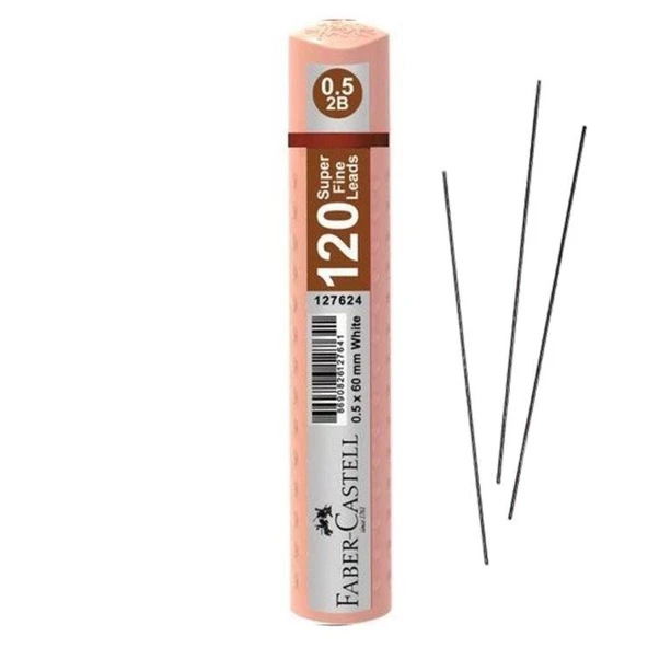 Faber Castell Grip Min 0.5 2B 60mm 120li Tüp Uç Pastel Turuncu 127683 ürün görseli 1
