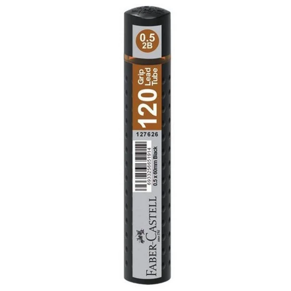 Faber Castell Grip 0.5 2b Min 120li Tüp Uç Siyah 127626 ürün görseli 1