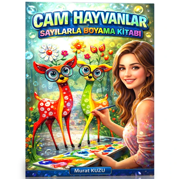 Cam Hayvanlar Sayılarla Boyama Kitabı  Örnekleriyle 40 Süper Boyama ürün görseli 1