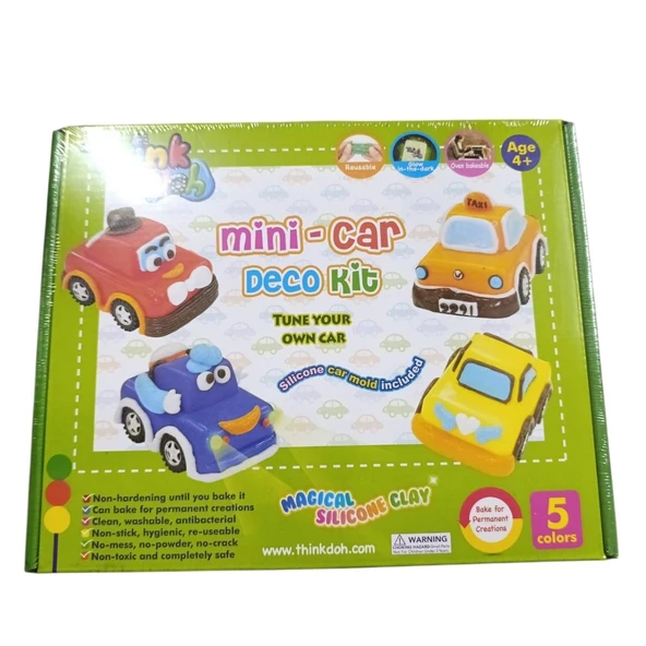 Think-Doh Silikon Model Mini Araba Yapım Seti 29520 ürün görseli 1