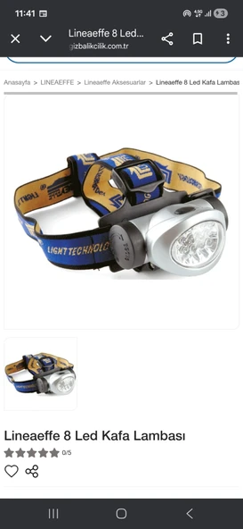 LİNEAEFFE 8 LED KAFA LAMBASI ürün görseli 1
